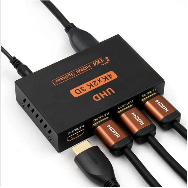 SISDATA - Multiplicador splitter hdmi 1 entrada x 4 salidas 1080p 1x4