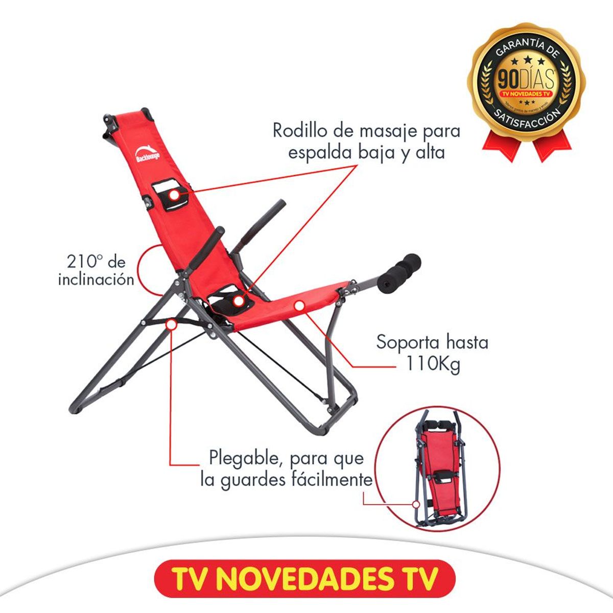TV NOVEDADES - Silla De Estiramiento Para Cuerpo Backlounge