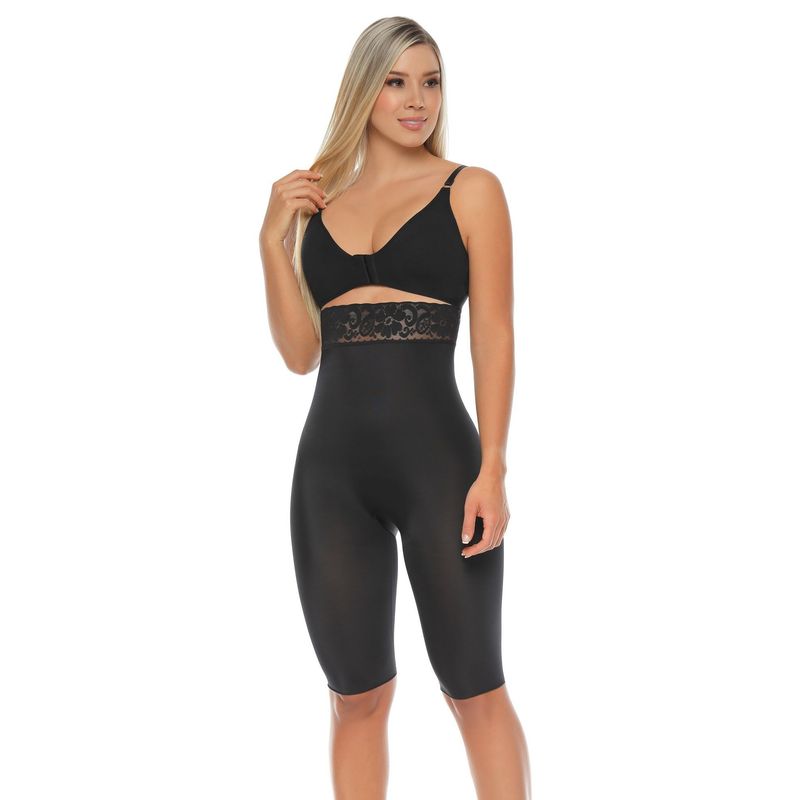 BODY PERFECT - Panty faja en microfibra alto ref. 2500 Negro.