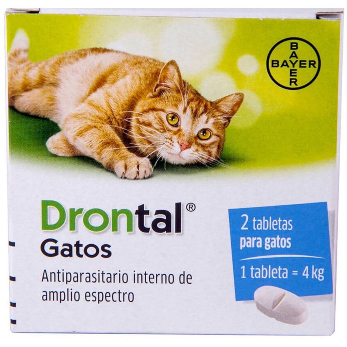 BAYER - Drontal antiparasitario gatos 2 tabletas