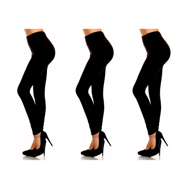 SYK - Leggings pantalon termico combo x 3 negro.