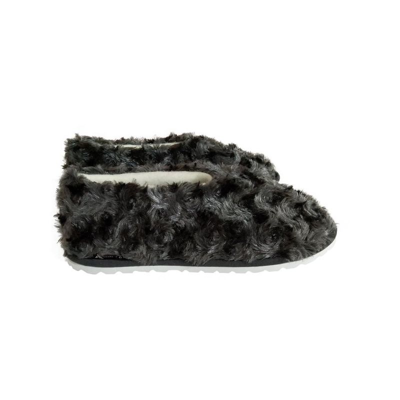 GENERICO - Pantuflas babuchas zapato dama gris fantasía