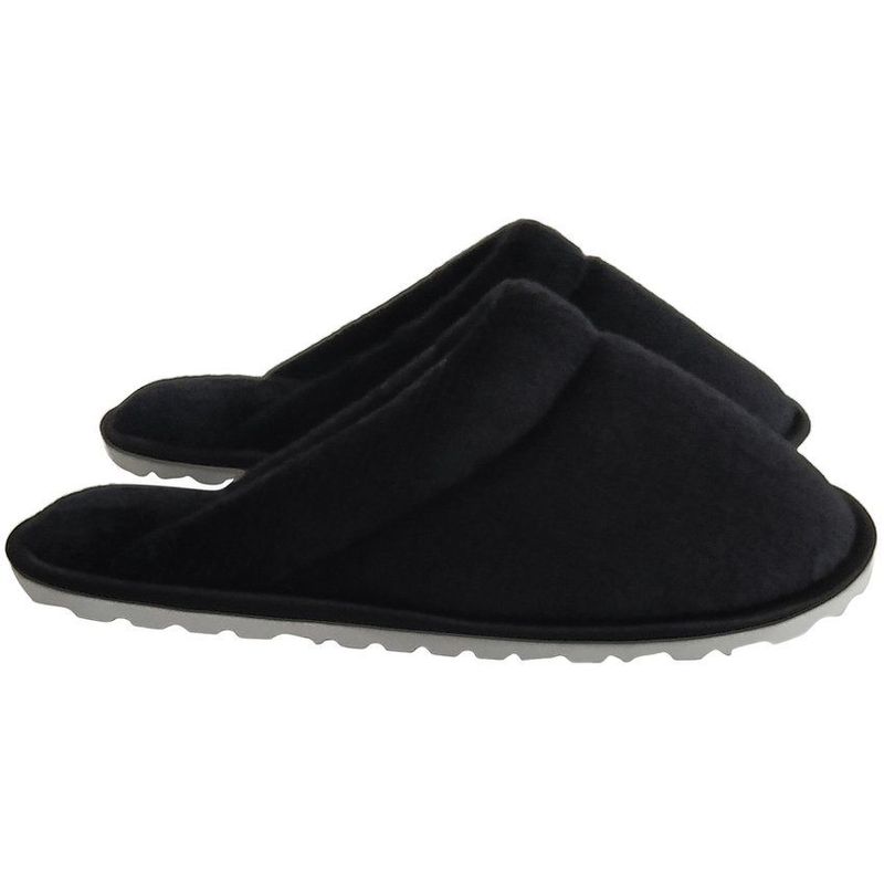 GENERICO - Pantuflas babuchas dama borde sateen negro