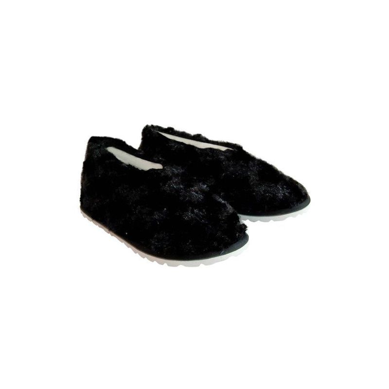 GENERICO - Pantuflas babuchas zapato dama negro fantasía