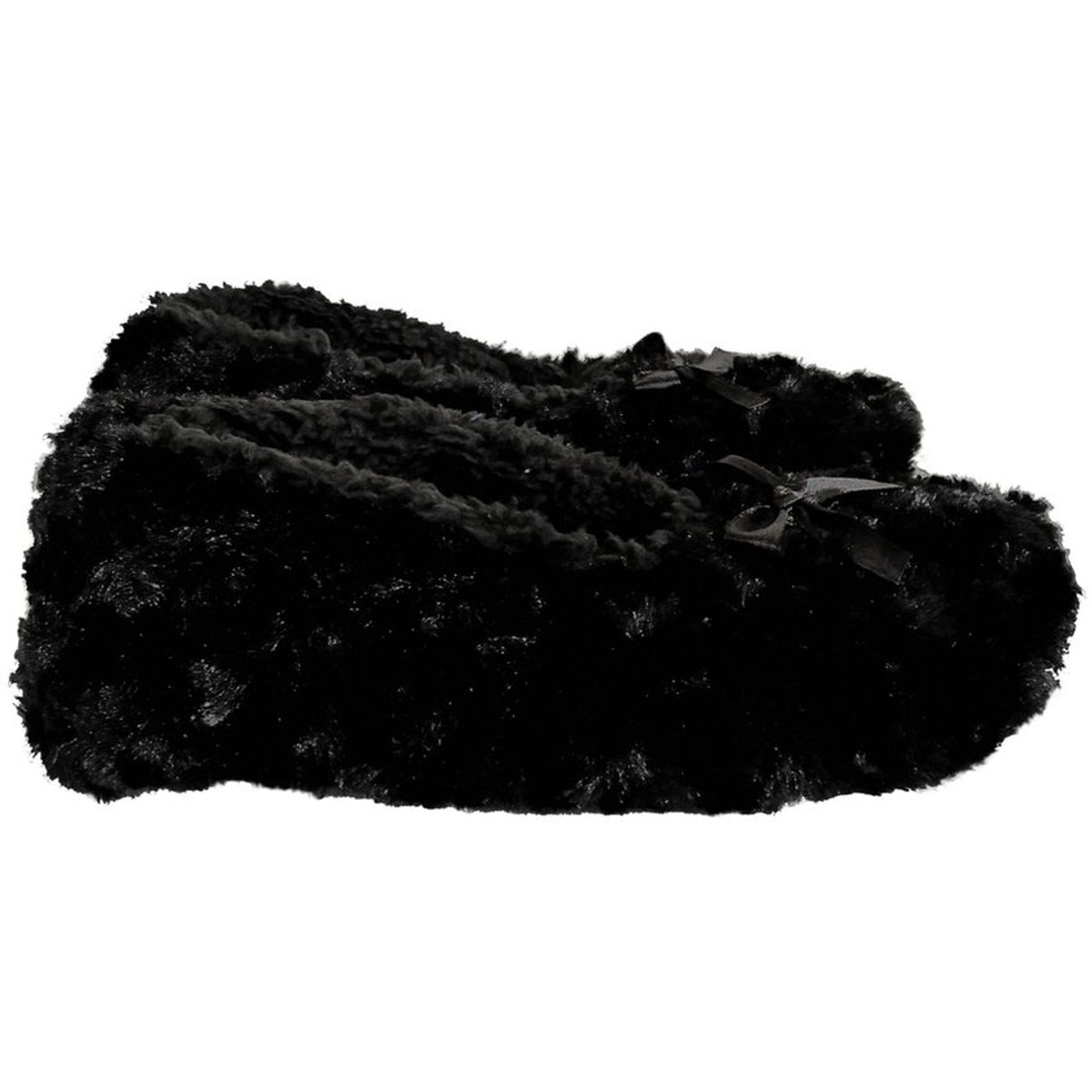 EMAAR HOMEWEAR - Pantuflas babuchas dama tipo baleta negro fantasía