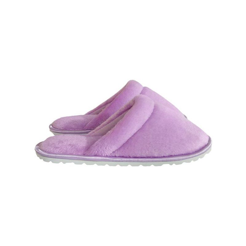 GENERICO - Pantuflas babuchas dama borde sateen lila