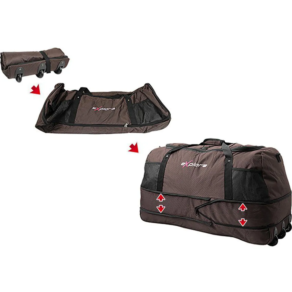 EXPLORA - Maleta de Viaje Tipo Tula Grande Explora TD - Cafe