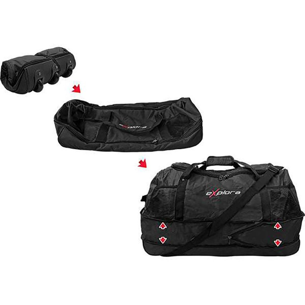EXPLORA - Maleta de Viaje Tipo Tula Grande Explora TD - Negro