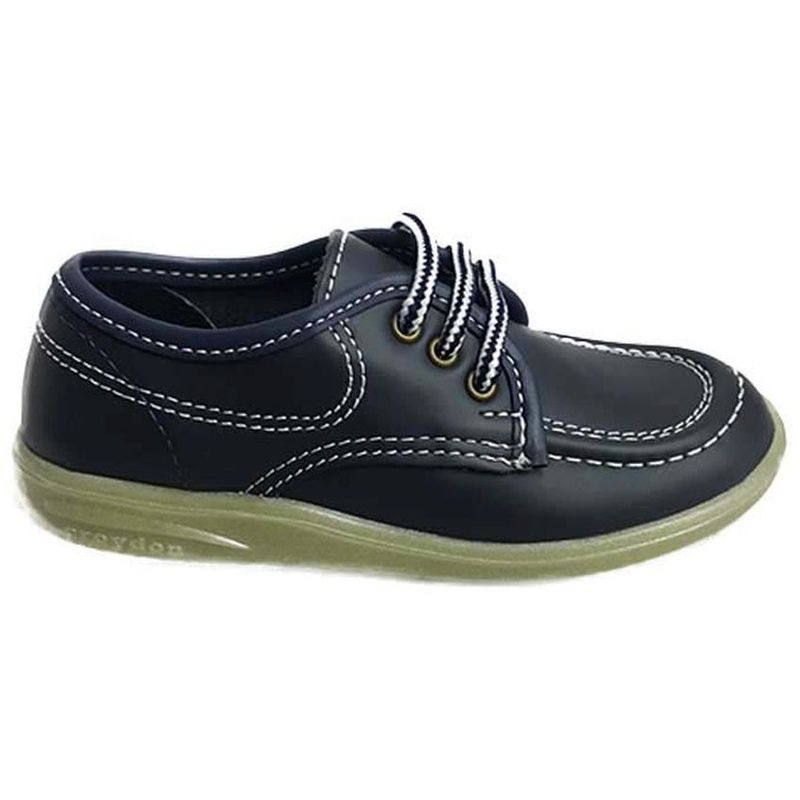 CROYDON - Zapato Colegial Bachiller Unisex Azul Croydon 2605-3._.