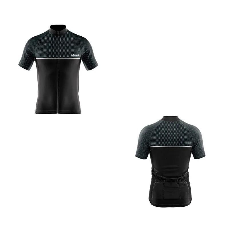 ARMAZI SPORT - JERSEY CICLISMO RUTA MTB BIKE CYCLING NEGRO.