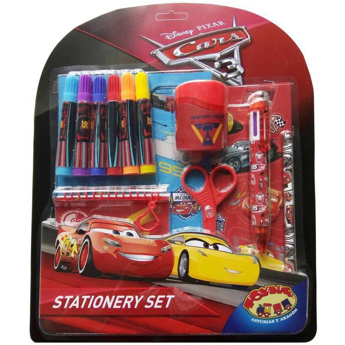 TOYNG - Set de escritura 15 pz cars 3