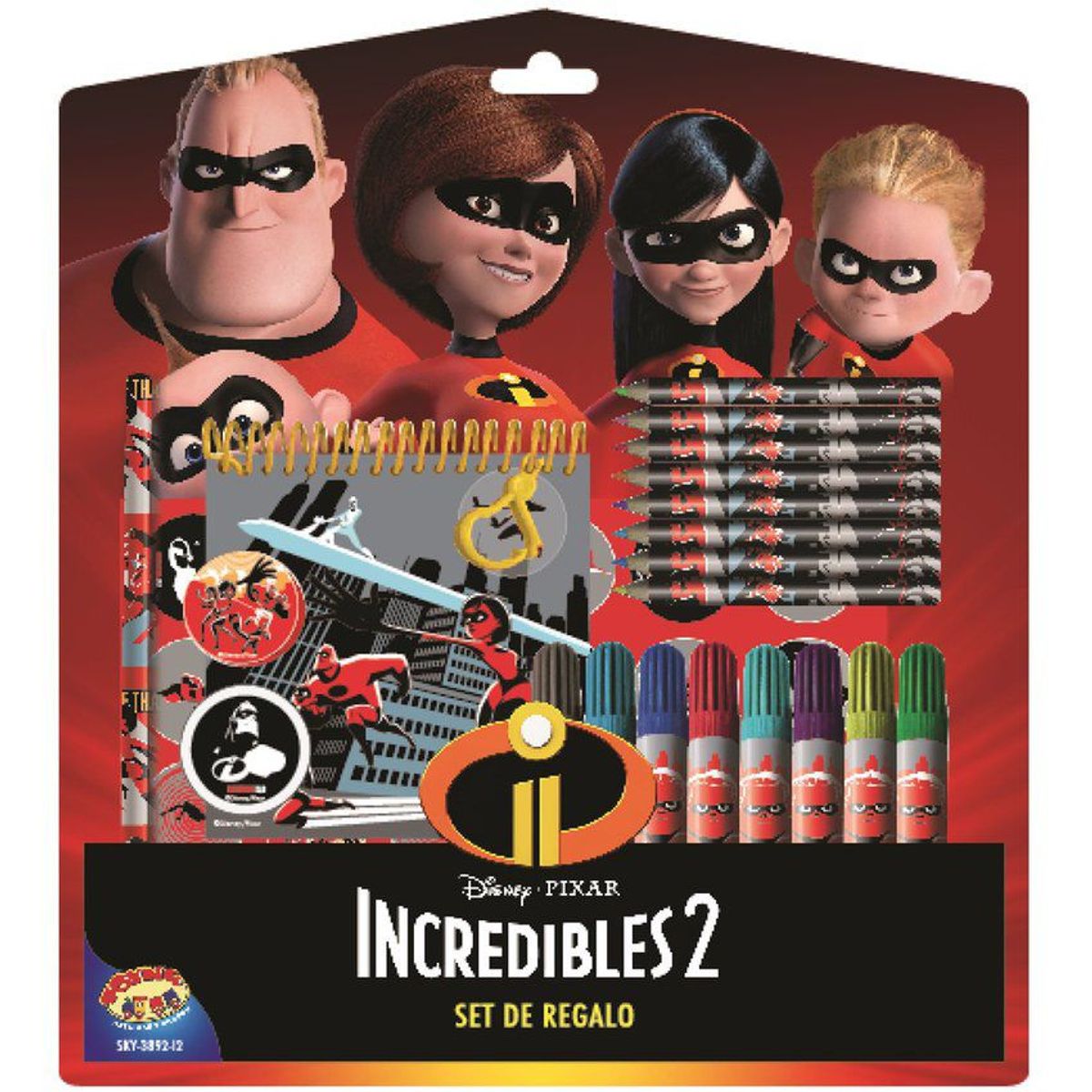 TOYNG - Set escritura  20 pz  increibles 2