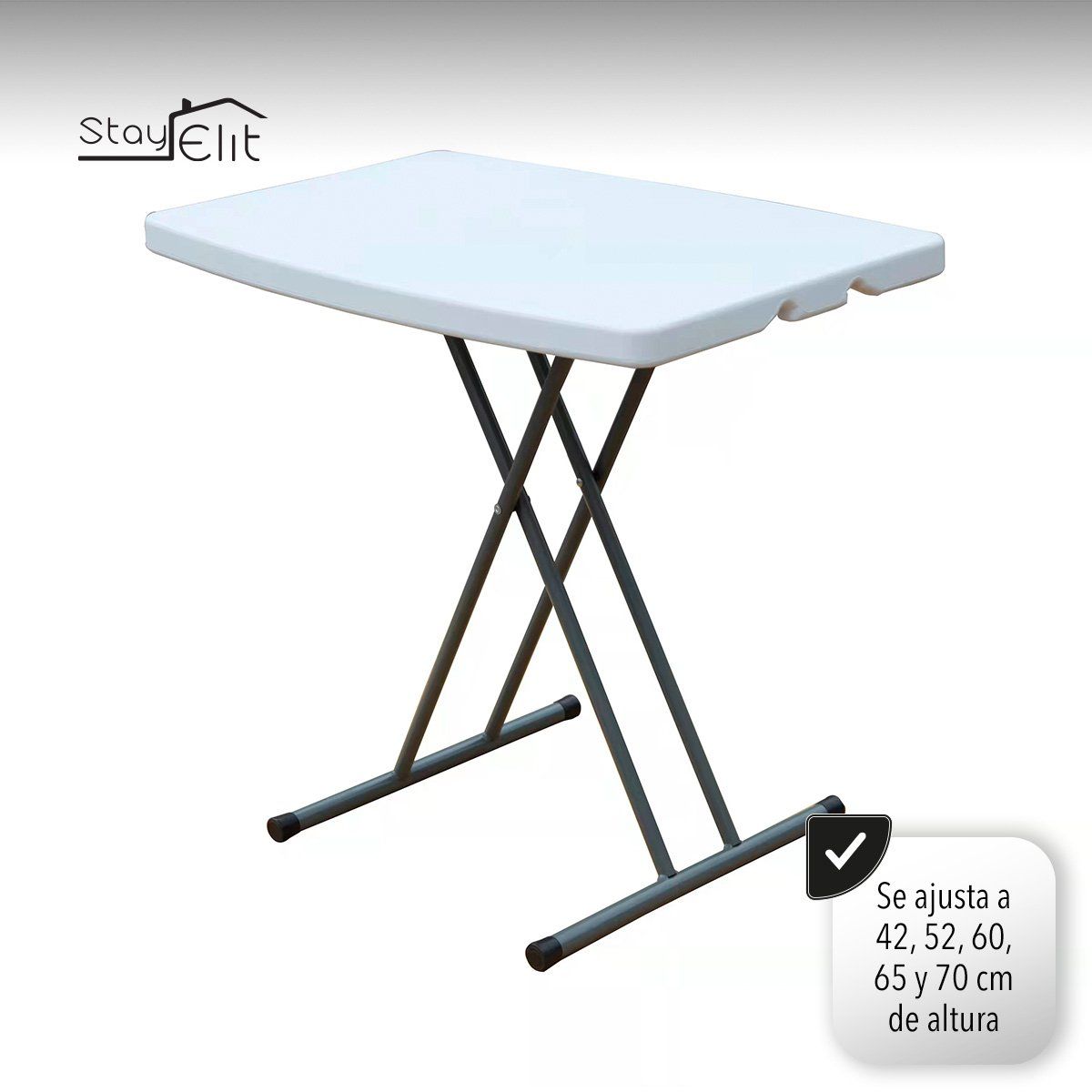 STAY ELIT - MESA DE SERVICIO PLEGABLE DE ALTURA AJUSTABLE-