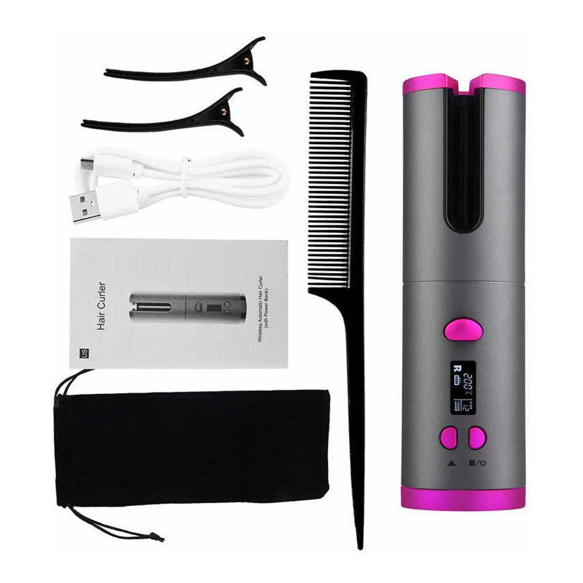 ZHOPI CO - Rizador Cabello Automatico Inalambrico Recargable