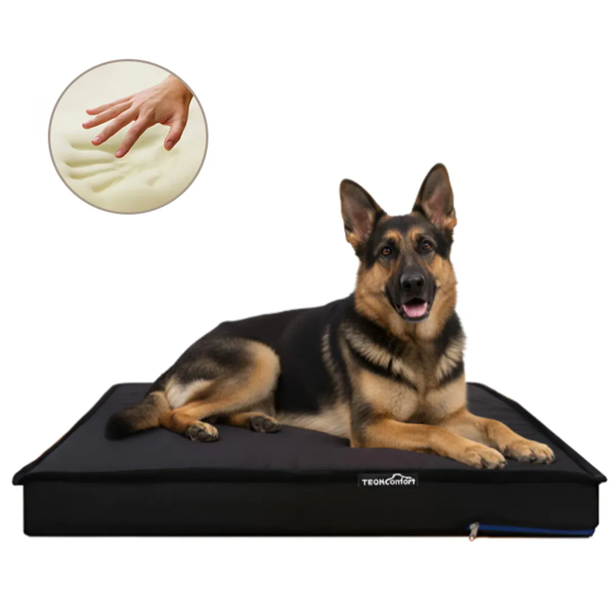 TECHCONFORT - Cama mascota en viscoelastica memory foam tamaño XXL Grande