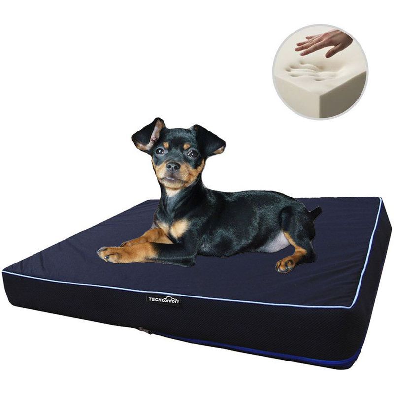 TECHCONFORT - Cama ortopedica en viscoelastica memory foam raza pequeño