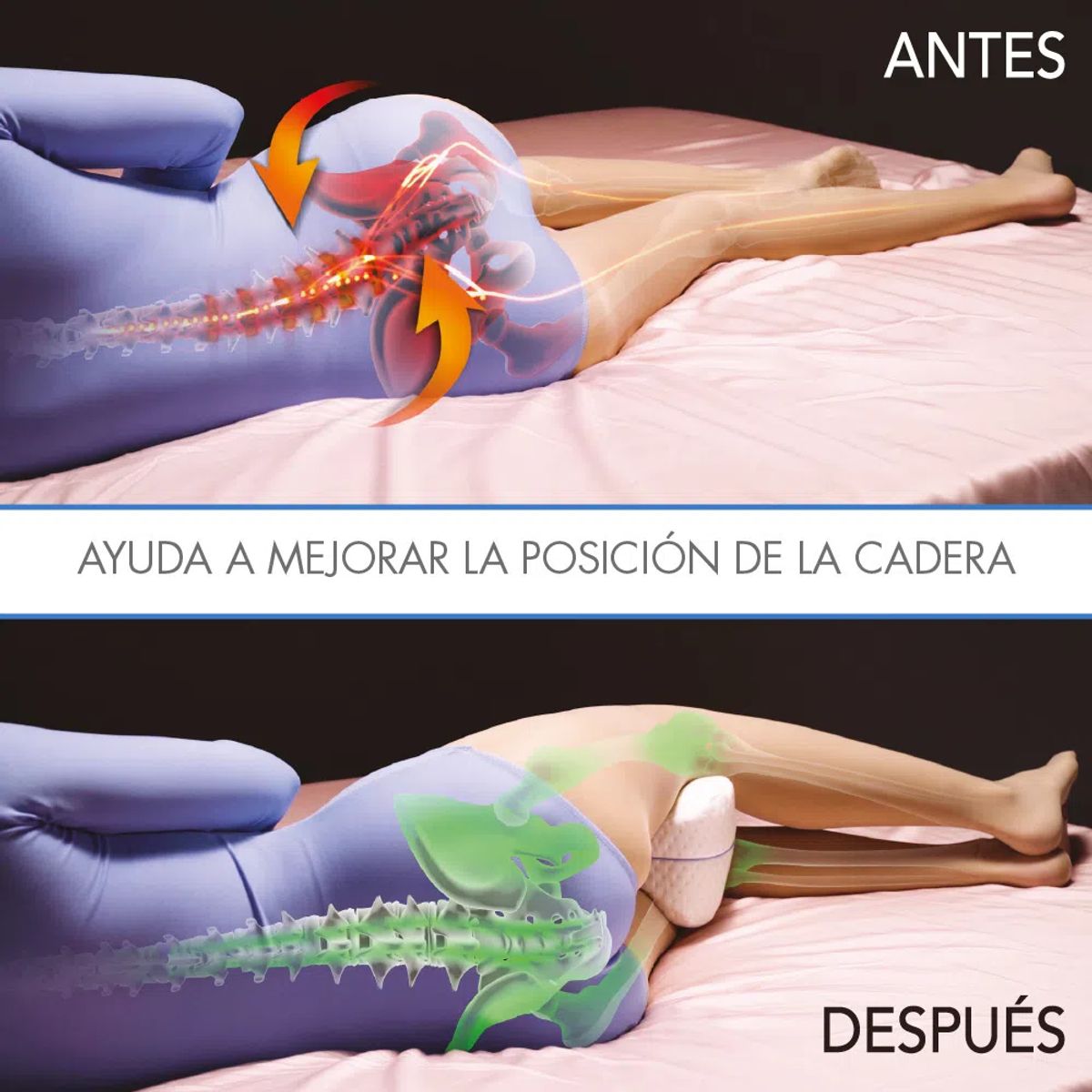 TV NOVEDADES - Almohada ergonómica para piernas contour legacy leg pillow