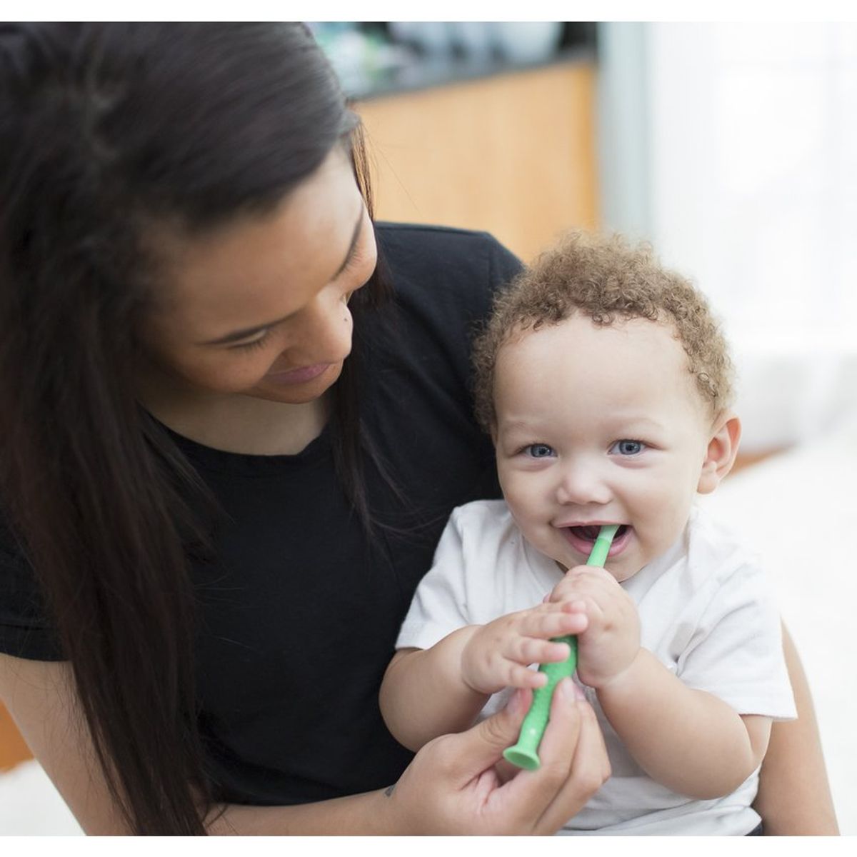 DR BROWNS - Cepillo Cocodrillo Dr Browns Verde