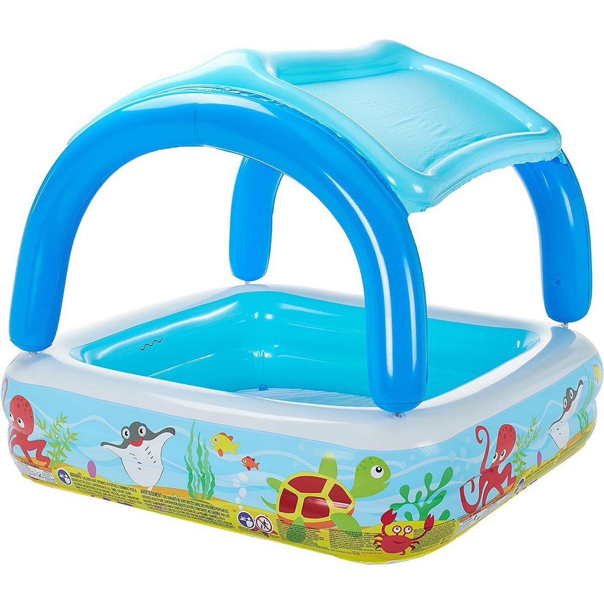 BESTWAY - Piscina Inflable Cuadrada Bestway 52192 265l Multicolor