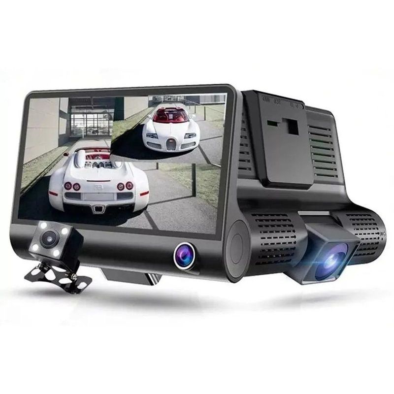 ONE PIXEL - Cámara Para Carro Dvr 3 Lentes 1080p Full Hd One Pixel