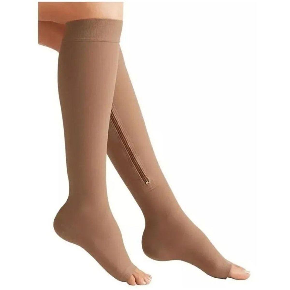 ZIP SOX - Medias De Compresión Zip Sox Anti Varices L XL Beige ONE PIXEL