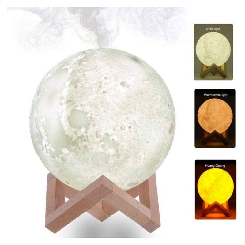 ONE PIXEL - Humidificador Luna Lampara Difusor 3d ONE PIXEL