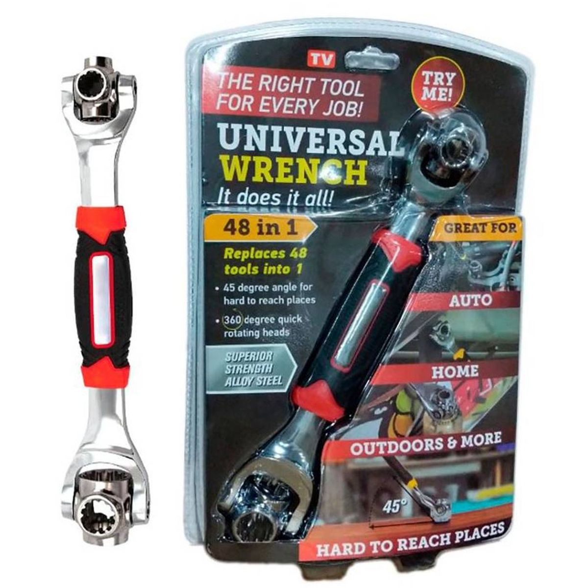ONE PIXEL - Llave Multiusos 48 En 1 Llave Inglesa ONE PIXEL