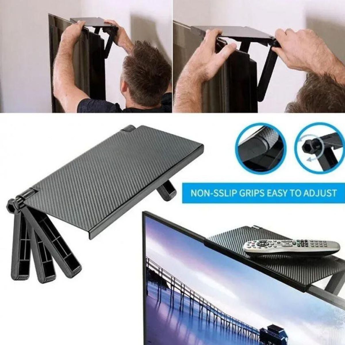 ONE PIXEL - Soporte plegable para decodificador parte superior tv tdt