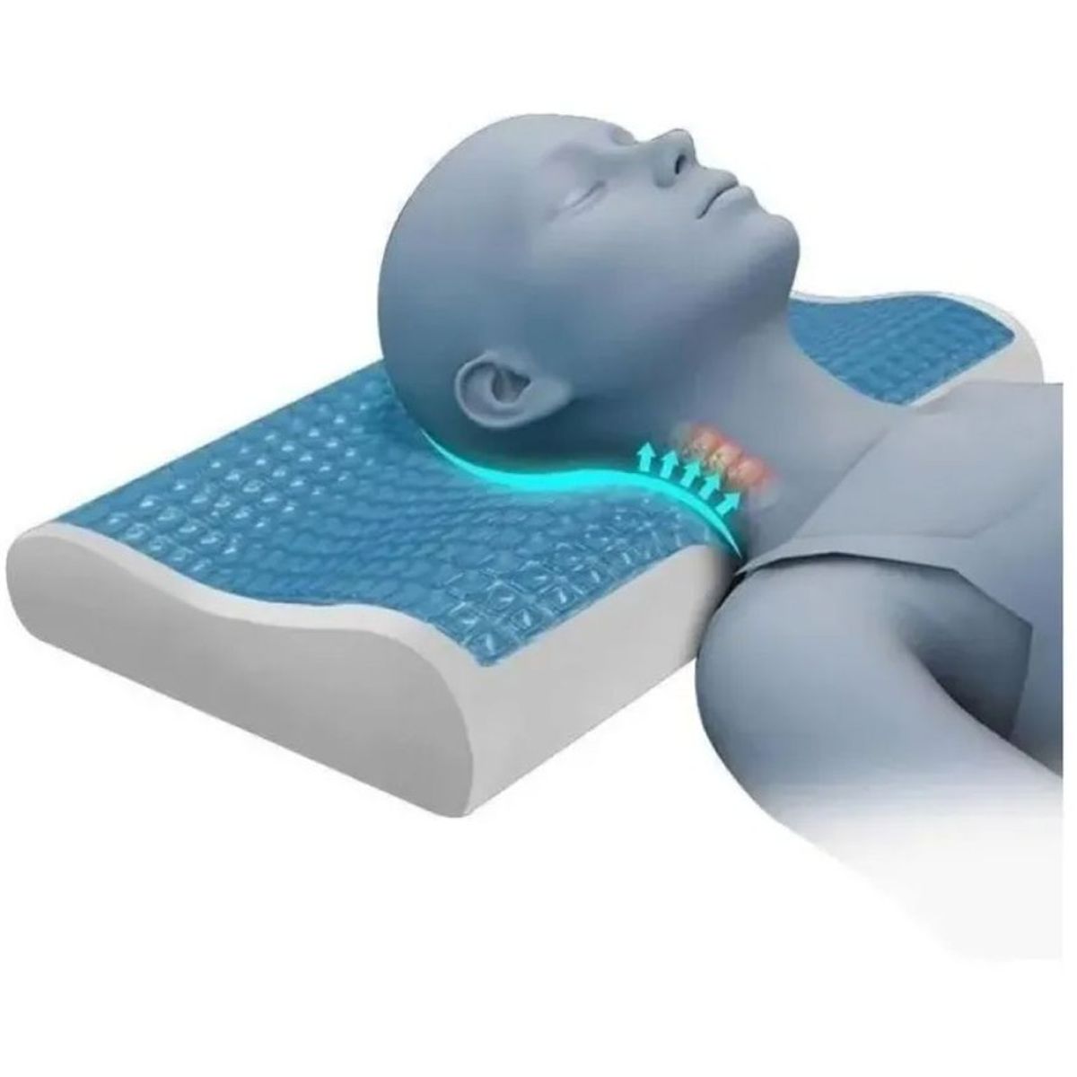 ONE PIXEL - Almohada ortopédica en gel indeformable