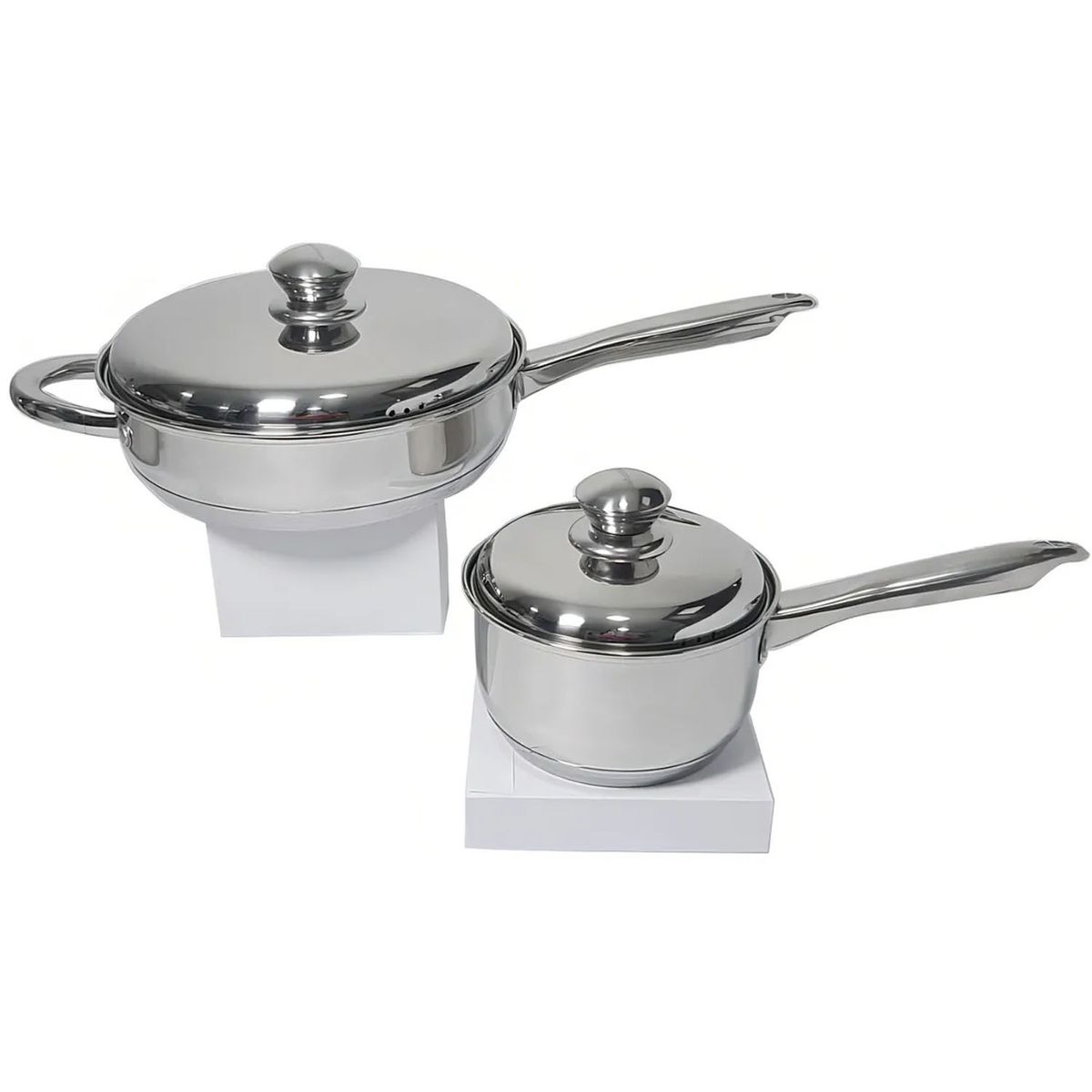 ONE PIXEL - Set Juego de Ollas en Acero Quirúrgico Bateria de 12 Piezas One Pixel