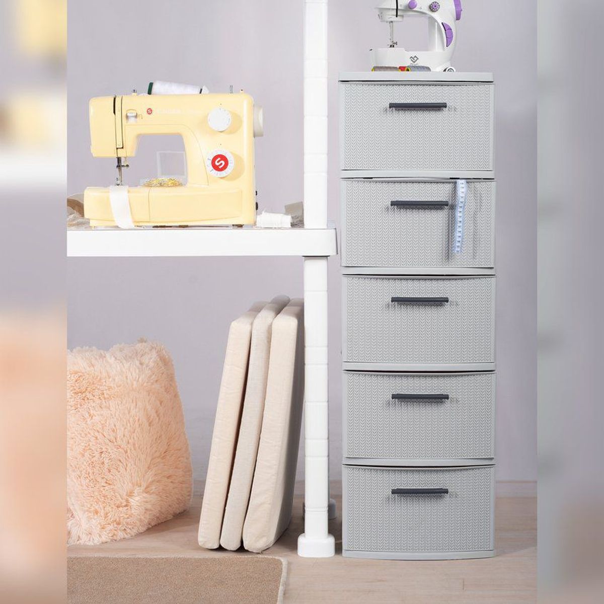 PLASTICOS MQ - Cajonero 5 Niveles Tipo Crochet Marca Mq