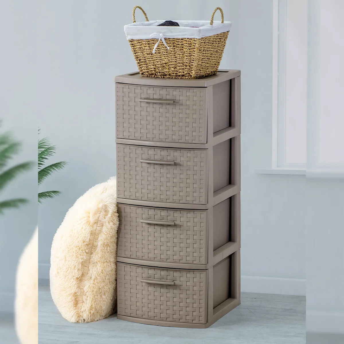 PLASTICOS MQ - Cajonero Organizador  4 Niveles Mueble Mq