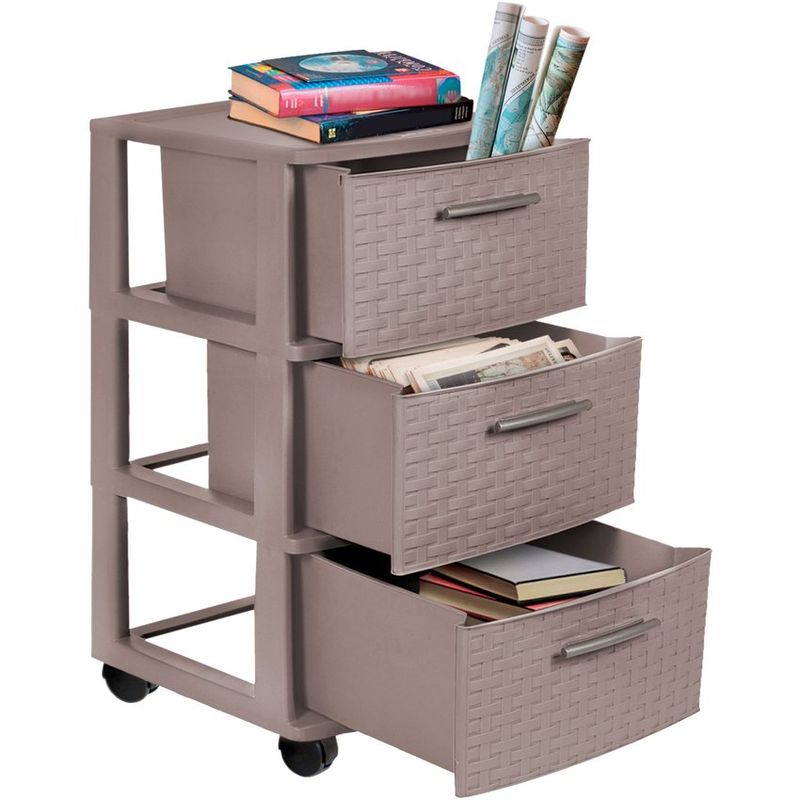 PLASTICOS MQ - Cajonero Organizador 3 Niveles Mueble Mq