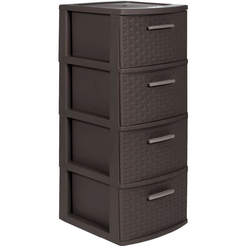 PLASTICOS MQ - Cajonero Organizador 4 Niveles Mueble Mq