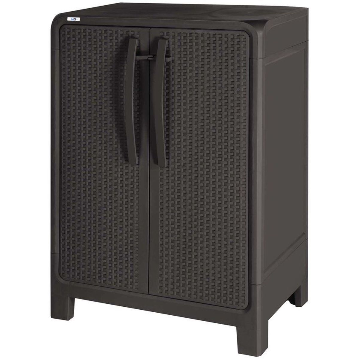 PLASTICOS MQ - Armario Plástico Mediano Multiusos Tipo Rattan Marca Mq