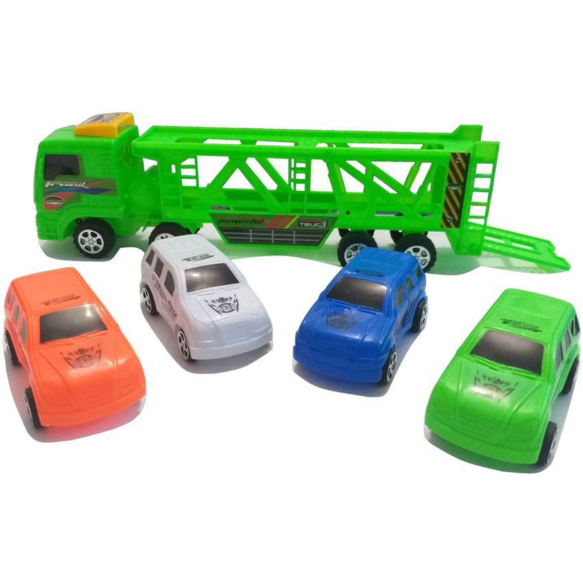GENERICO - Carro fricción tipo niñera, set de 4 carros de juguetes,.