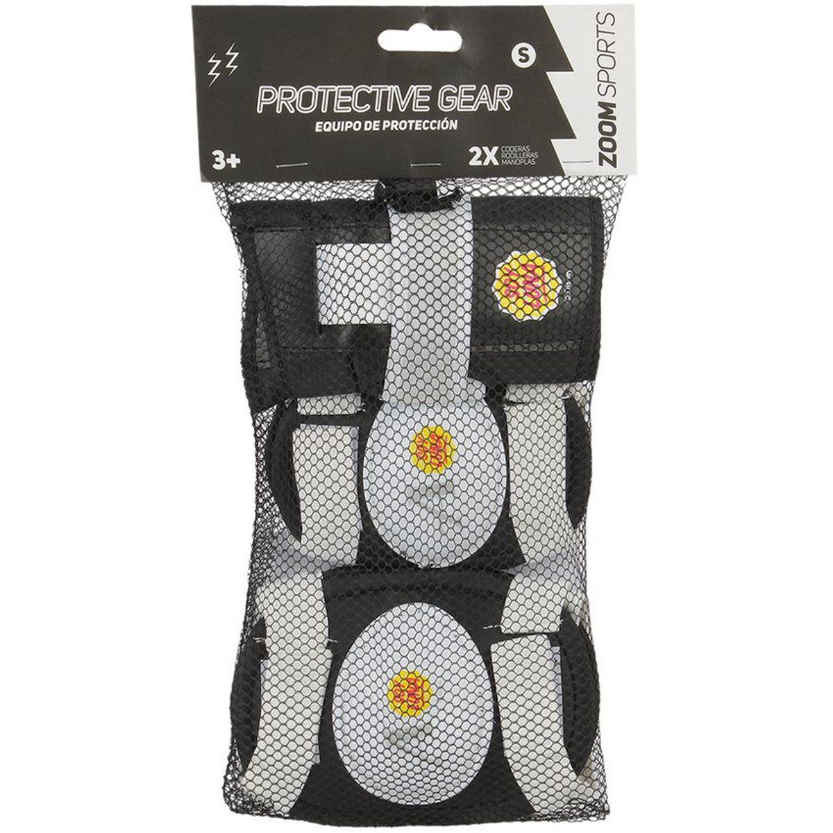 ZOOM SPORT - Equipo de Proteccion Negro-Blanco TM SOOM SPORTS
