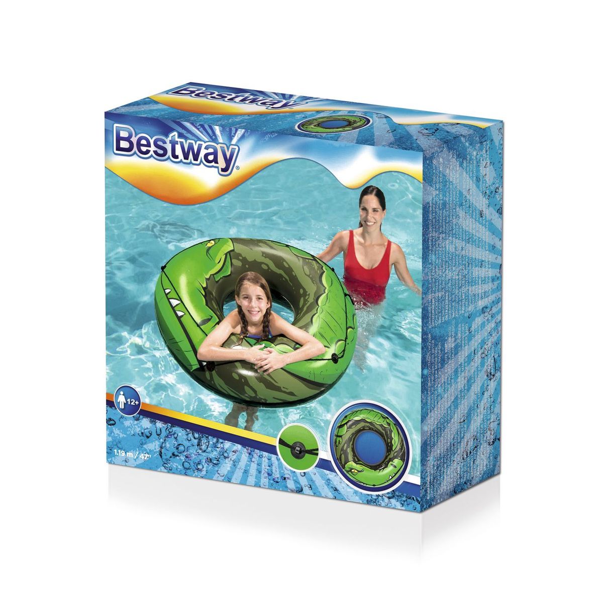 BESTWAY - Flotador Piscina Aro Bestway Cocodrilo Unisex 36108