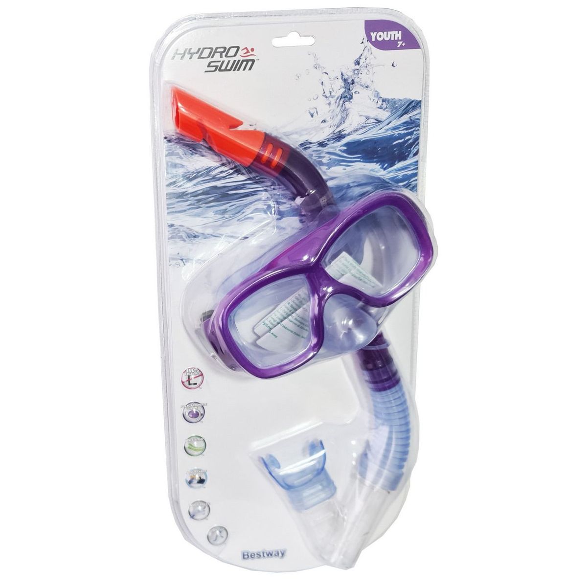 BESTWAY - Careta Snorkel Kit Buceo Resistente Ajustable Bestway 24032