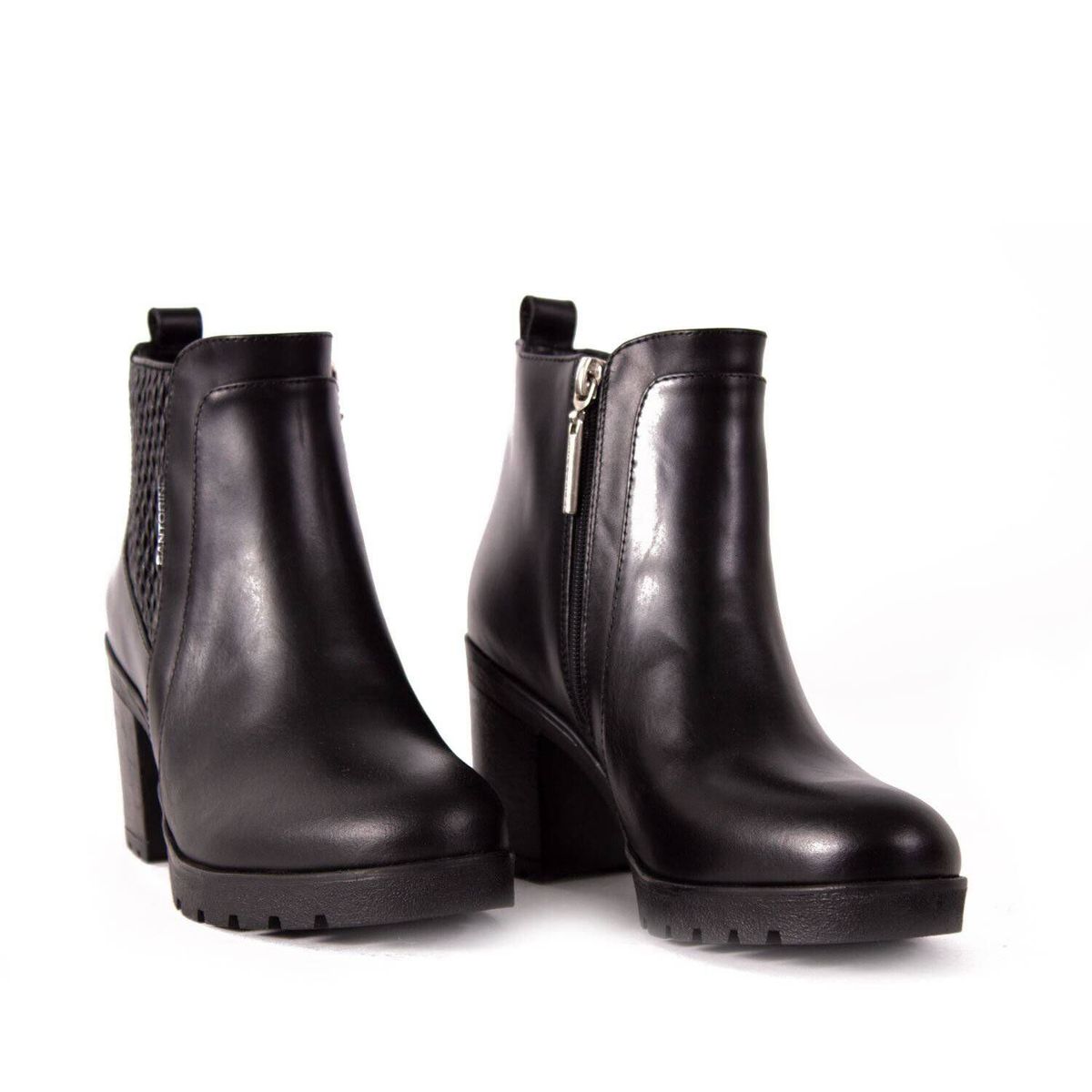 SANTORINI - Botines mujer santorini tacón 7.5 brina cuero