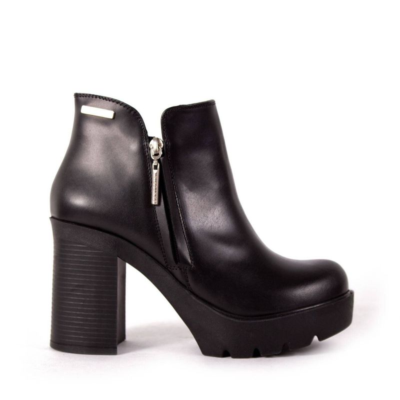 SANTORINI - Botines mujer santorini tacón 9.5 jana cuero