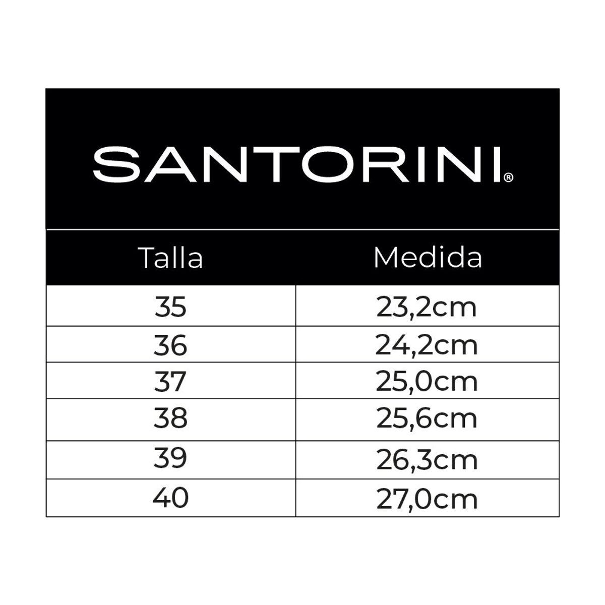 SANTORINI - BOTIN SANTORINI MUJER CORONA