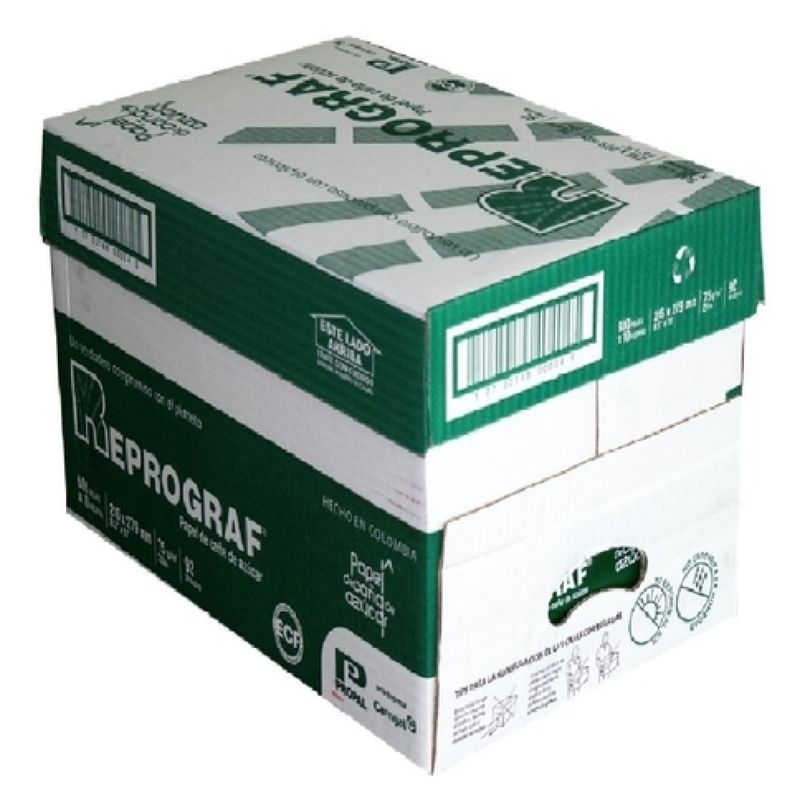 REPROGRAF - Caja Resma Papel Bond 75 Gr. Carta Reprograf X10 Unidades