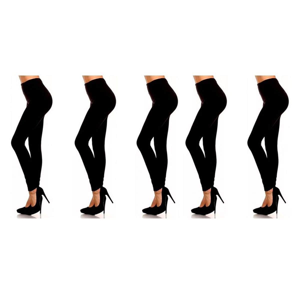 SYK - Leggings pantalon termico combo x 5 negros.