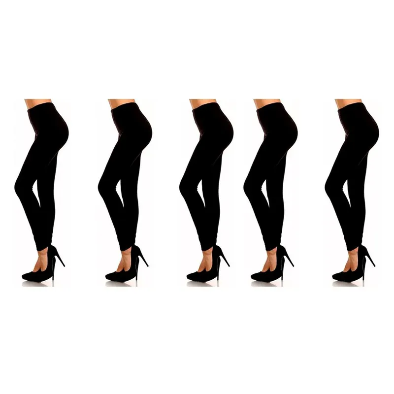 SYK - Leggings pantalon termico combo x 5 negros.