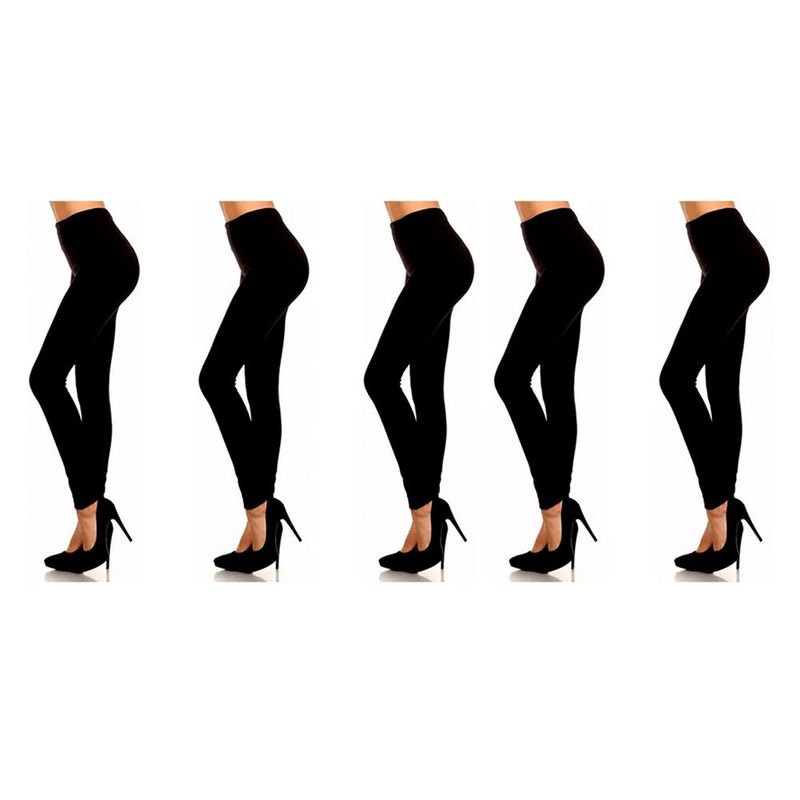 SYK - Leggings pantalon termico combo x 5 negros.