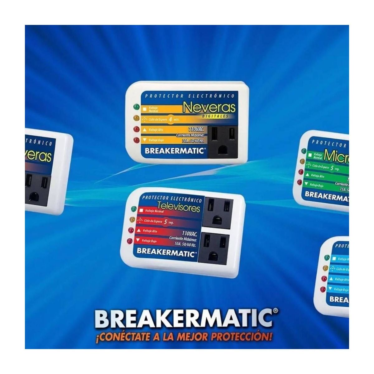 BREAKERMATIC - Protector de voltaje lavadoras y secadoras 110 v