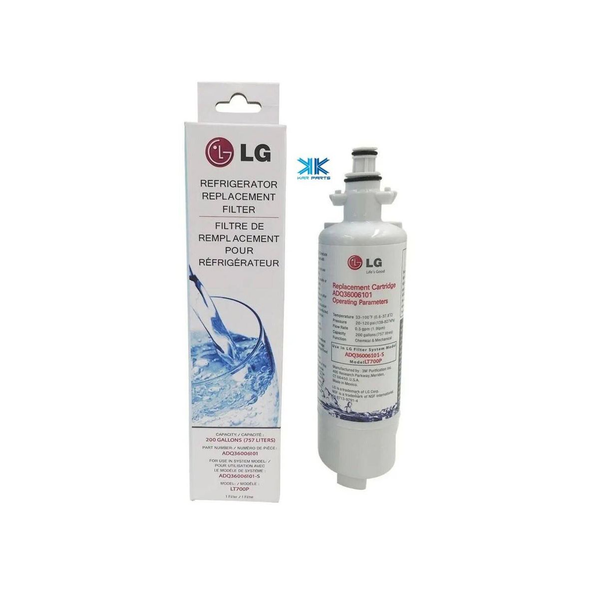 LG - Filtro de agua nevera lg lt700p
