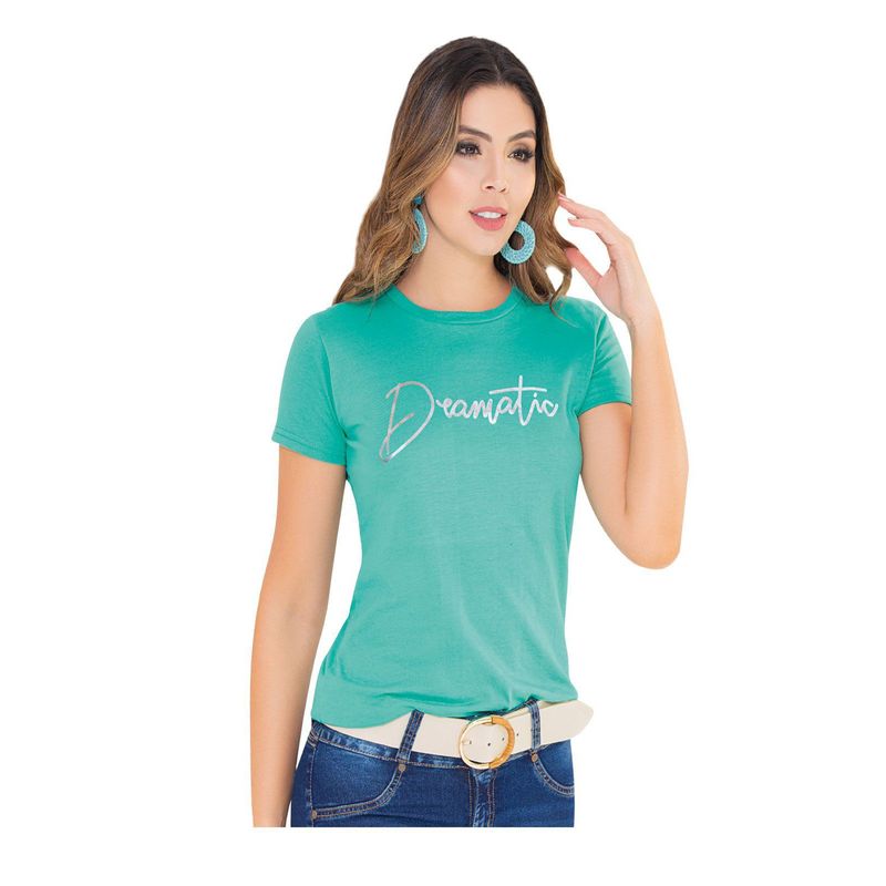 MARKETING PERSONAL - Camiseta Adulto Femenino Verde Marketing  Personal