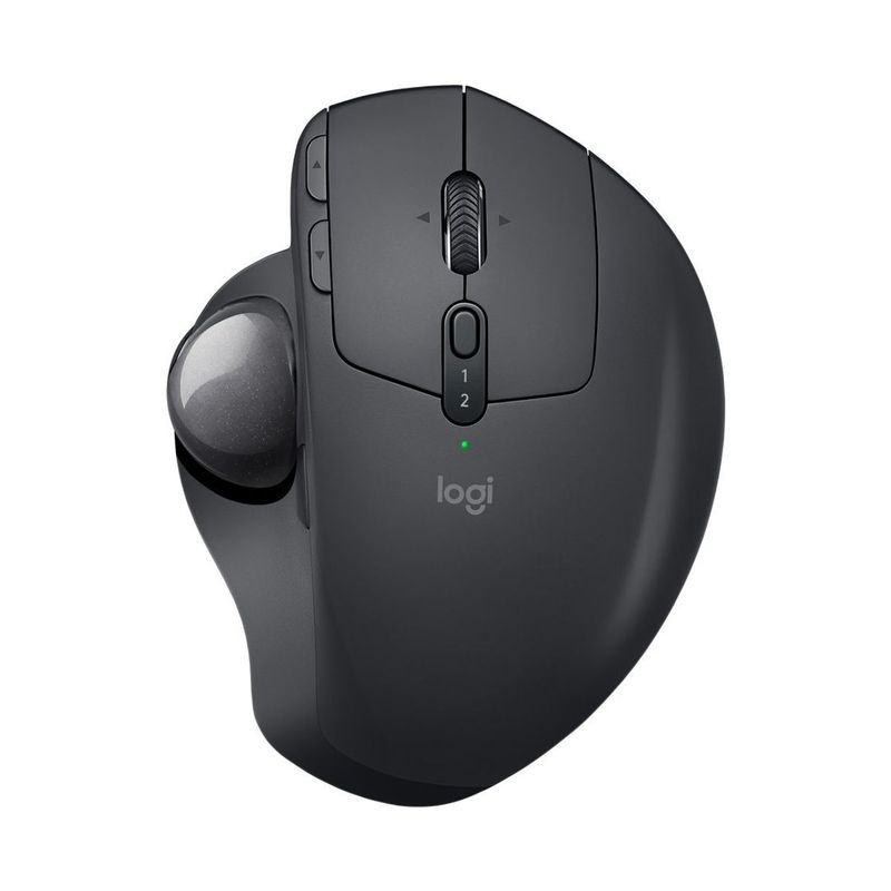 LOGITECH - Mouse Trackball Inalámbrico Recargable Logitech MX Ergo - Negro
